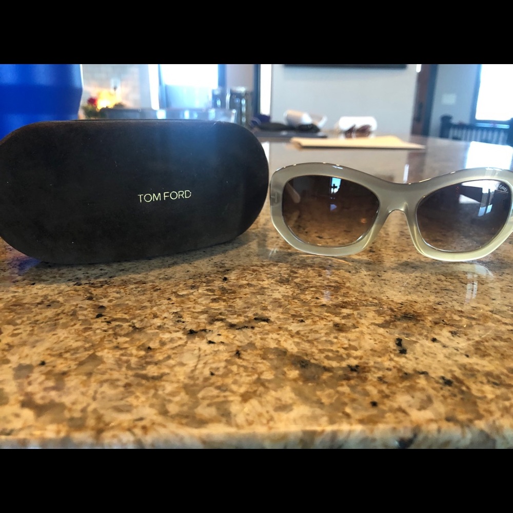 Gold Tom Ford sunglasses